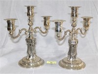Two Three Light SP Candleholders 13"H X 11 1/2"W
