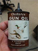 Outers Gun Oil can, 3 oz, nice duck graphics