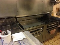 INDUSTRIAL COOK TOP, STOVE AND OVEN