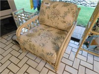 Bamboo style patio side chair, matches lot 579,