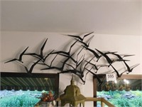 Metal birds wall hanging, very cool, 56 x 24,