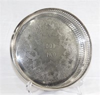 OOD Mardi Gras 1970 Silver Plate Tray