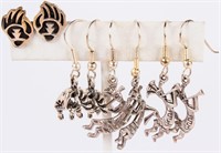 Jewelry Sterling Silver Kokopelli Earrings