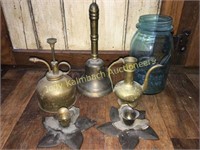 brass teachers bell, plant mister and more