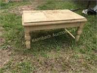 Small Wooden Table or Ottoman