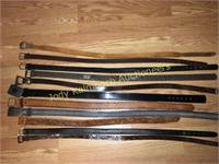 Lot of men's western leather belts and more