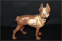 Antique Cast Iron Terrier door stop 9"