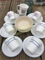 Corelle/Corningware soup bowls mugs etc