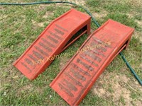 Set of red Metal Ramps