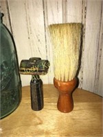 Antique razor and barbers brush