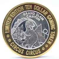 Circus Circus .999 Silver $10 Dollar Gaming