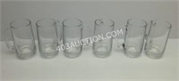 Lot of 6 Handled Beer Mugs 12-1/2 Oz  NEW