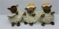 Lot of 3 Dog Toy - Snugly Lamb
