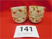 Jewel Tea Autumn Leaf 4 custard cups