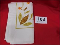Jewel Tea Autumn Leaf tablecloth, Startex, slight