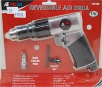 NEW-ATE PRO 3/8" REVERSIBLE AIR DRILL