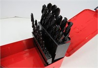 New-29PC Carbon Steel Drill Bit Set in Organizer