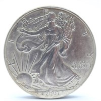 2007 1oz Fine 999 Silver American Eagle Dollar