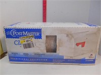Post Master White Steel Mailbox