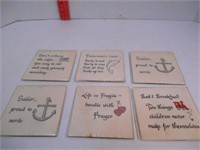 Variety of 6 Quote Magnets