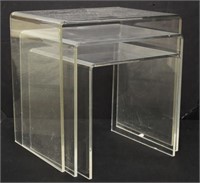 Set of Baxton Studio Acrylic Nesting Tables