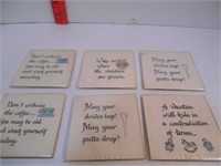 Variety of 6 Quote Magnets