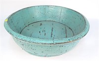 22" wood wash bowl, 1800's