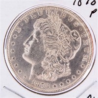 Coin 1878-P  Morgan Silver Dollar Almost Unc.