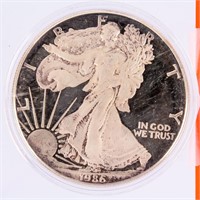 Coin 1986 American Silver Eagle .999 Fine Proof