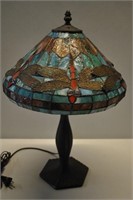 Tiffany Style Dragonfly Lamp 20"