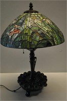 Tiffany Style Floral & Foilage Lamp