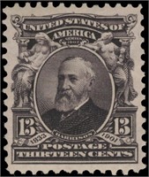 US stamp #300-308 Mint LH well centered CV $396