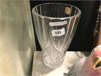 Val Saint Lambert cut crystal vase