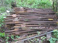 Pile of 150 + or - Steel T Post