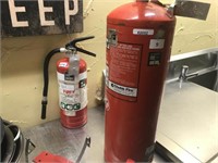 LARGE AND SMALL FIRE EXTINGUISHER