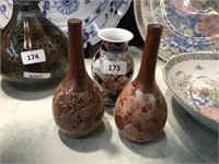 3 ORIENTAL VASES