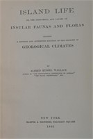 2 Books incl: Wallace. ISLAND LIFE. 1881. 1st US.