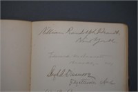 Autograph book: William R. Hearst, Joe Cannon...