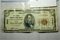 1929 FIVE DOLLAR BILL