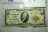 1929 TEN DOLLAR BILL