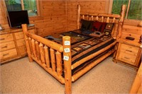 QUEEN SIZE CUSTOM MADE LOG BED