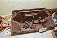 WOODEN TRAY - OLD HORSE BIT - ETC.