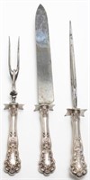 Antique Gorham Sterling "Buttercup" Carving Set