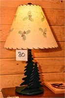 METAL PINE TREE LAMP