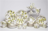 Royal Worcester Porcelain "Blind Earl" Dessert Set