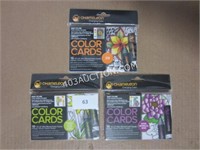 Lot of 3 Chameleon 16pc Color Cards