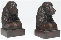 Pair of Spaniel or Setter-Form Bookends