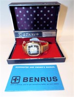 Benrus Automatic Calendar Wrist Watch In  Case