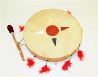 Indian drum, 13.5" diameter