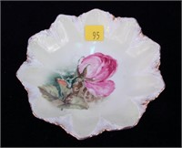 Lot, 5.25" R.S. Prussia berry bowls with pink